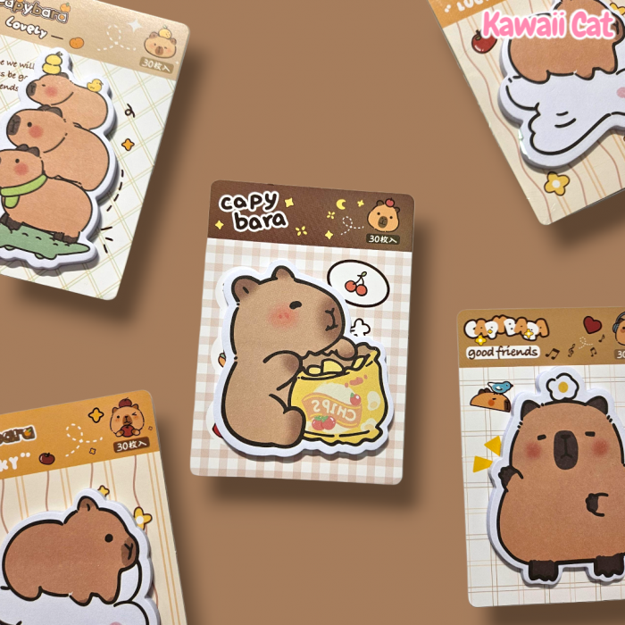Stikere Capybara Friends cu chipsuri