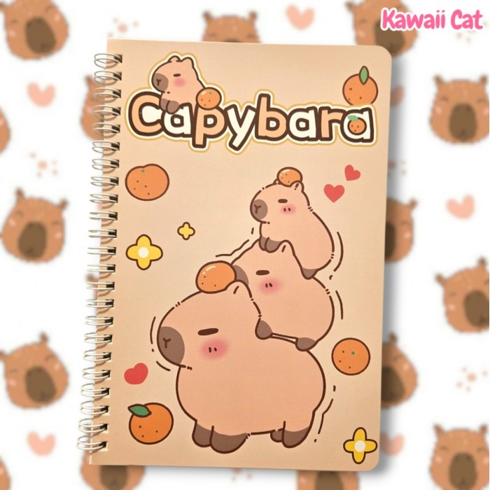 Caiet spirala A5 Capybara