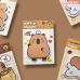 Stikere Capybara Friends cu floare pe cap