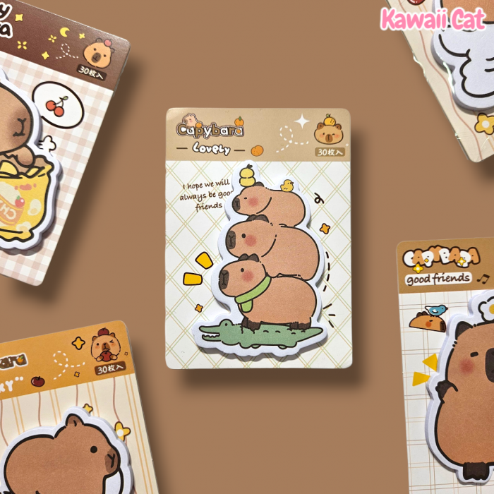 Stikere Capybara Friends și crocodil