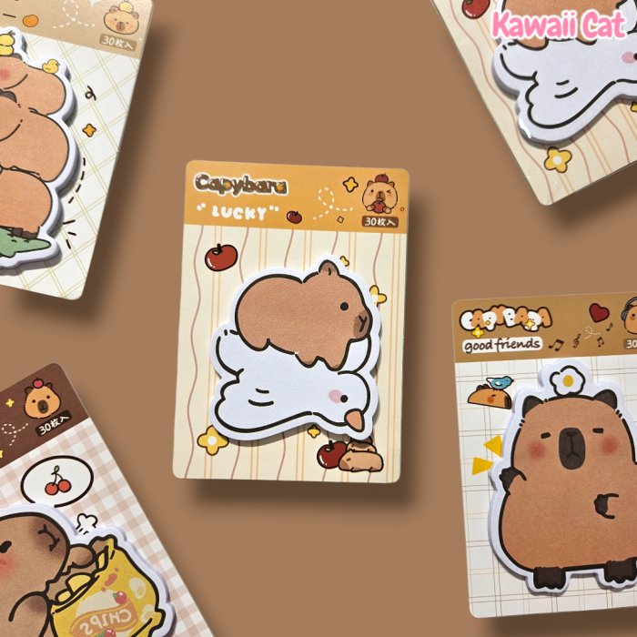 Stikere Capybara Friends și păsărică