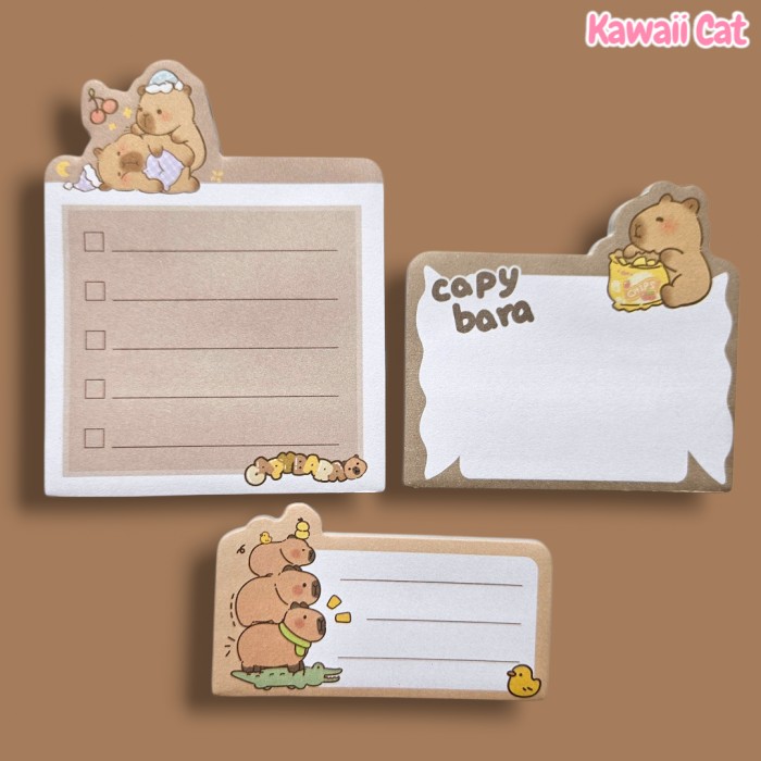 Stikere set Capybara 3designs