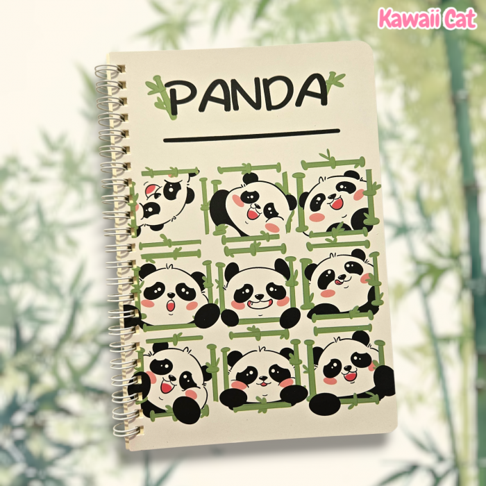 Caiet spiral A5 Panda
