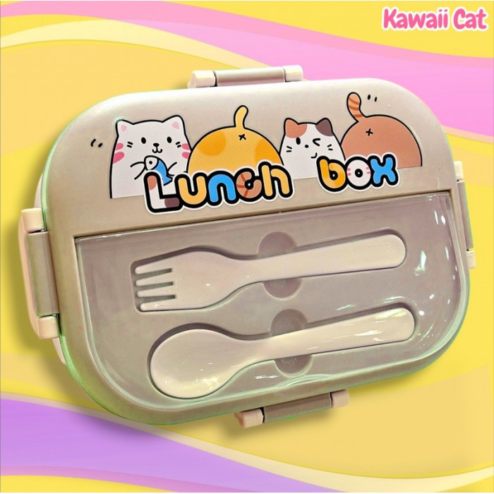 Lunch Box Colorful Cat