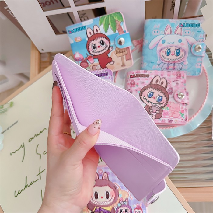 Portmoneu Labubu Flat Purple
