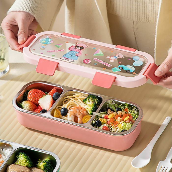 Lunch Box Good Luck Pink