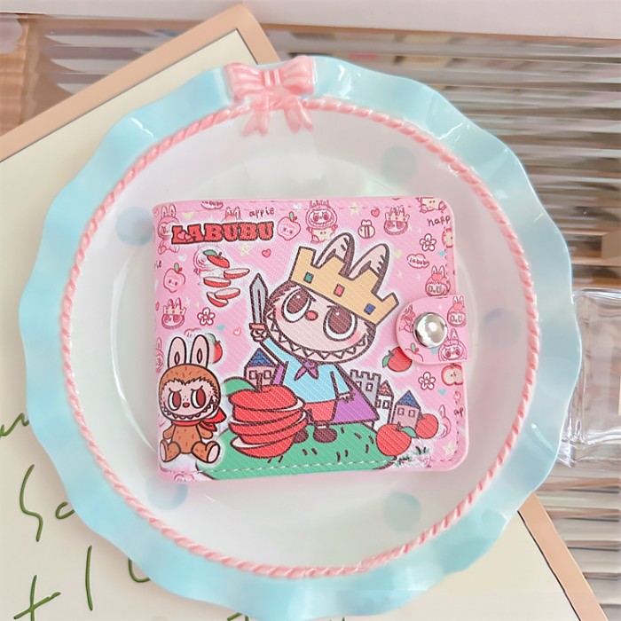 Portmoneu Labubu Flat Pink