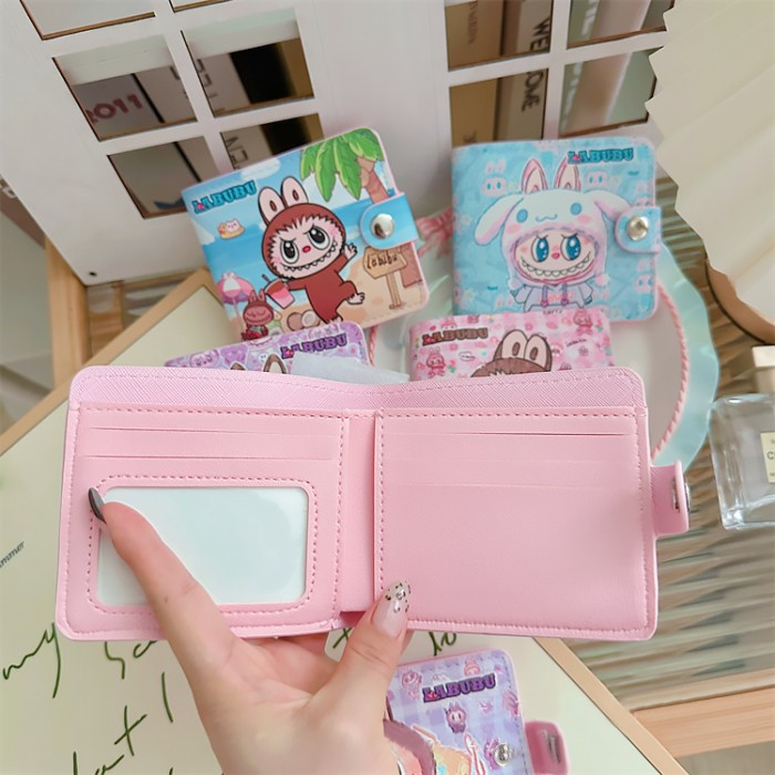 Portmoneu Labubu Flat Pink