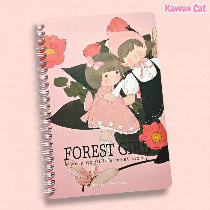Caiet spiral A5 Forest Girl