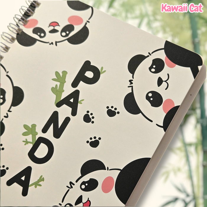 Caiet spiral A5 Panda