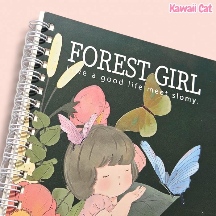 Caiet spiral A5 Forest Girl