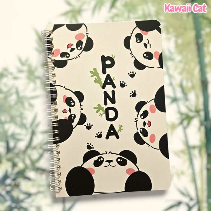 Caiet spiral A5 Panda