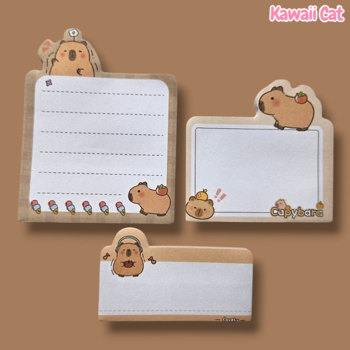 Stikere set Capybara 3designs