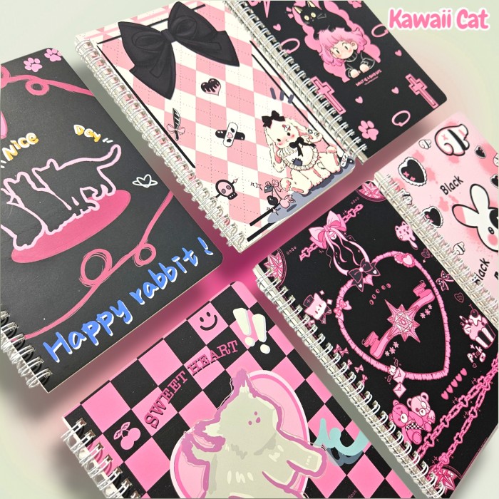 Caiet spiral A5 Dark Style