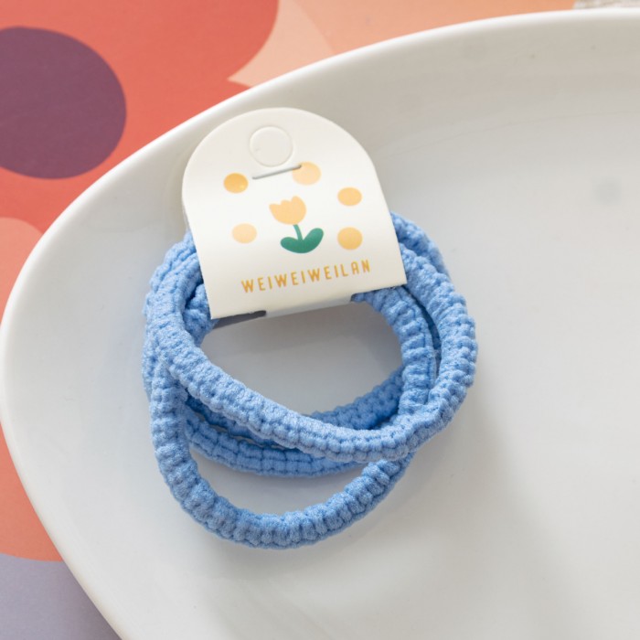 Elastic Păr Flower 4 buc