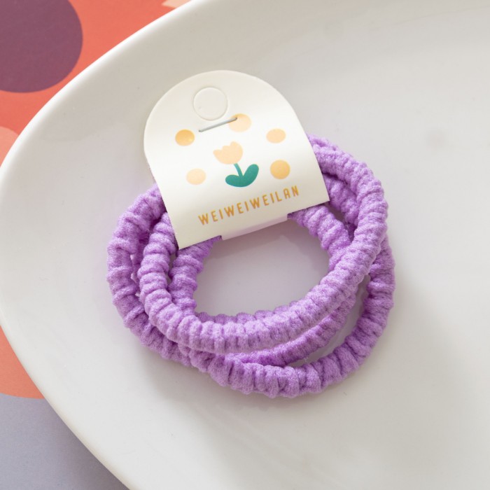Elastic Păr Flower 4 buc