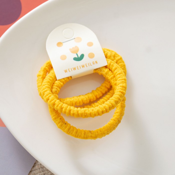 Elastic Păr Flower 4 buc