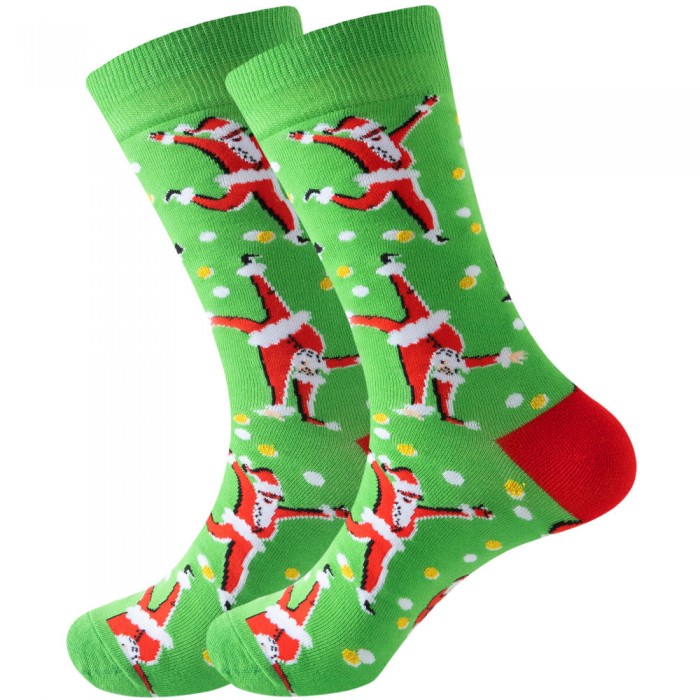 Ciorapi lungi NY Green Santa