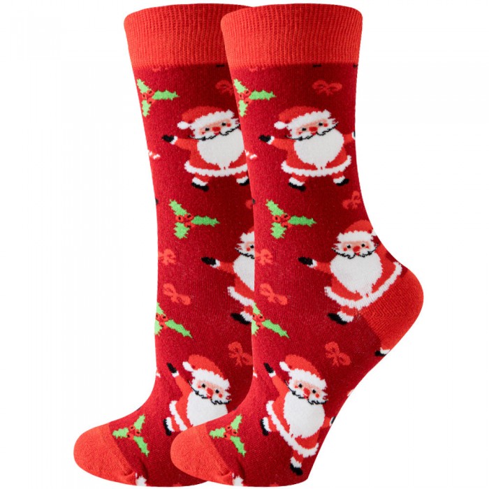 Ciorapi lungi NY Red Santa Claus