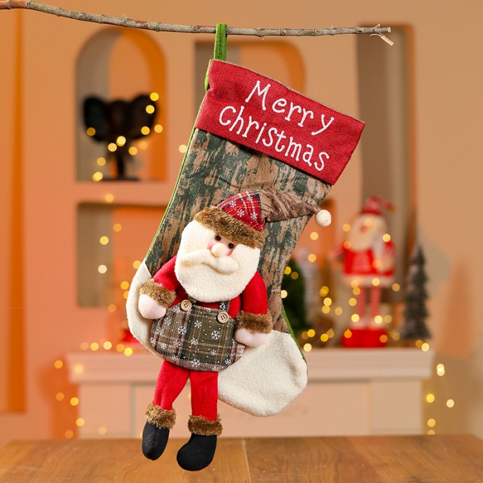 Ciorap mare Merry Christmas Santa