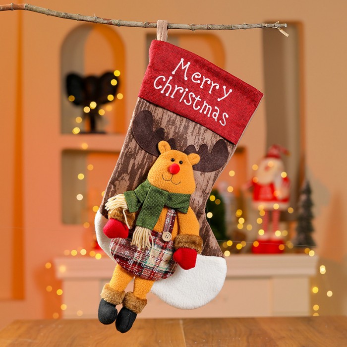 Ciorap mare Merry Christmas Deer