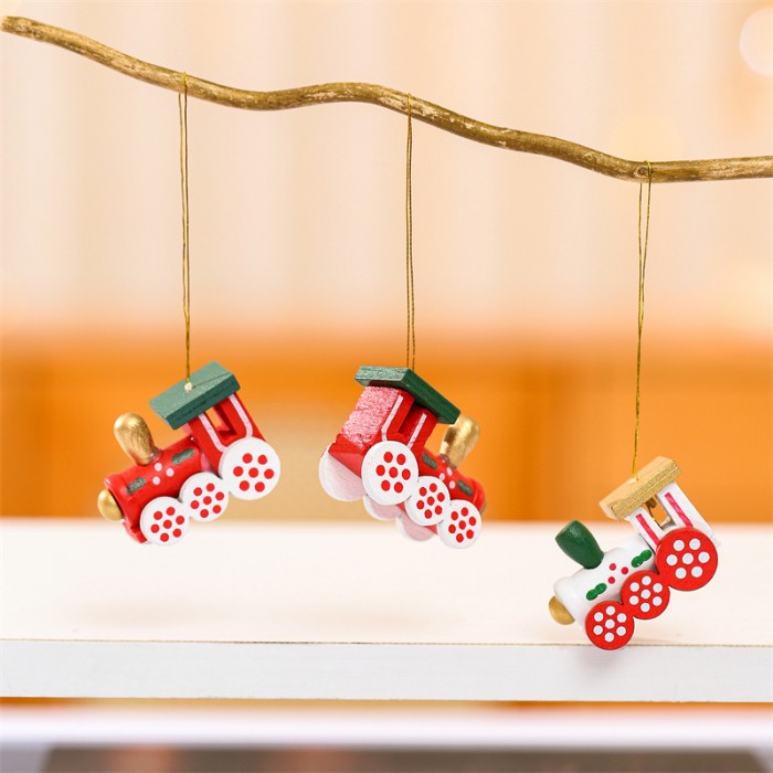 Decorațiuni pentru pom NY Wooden Style