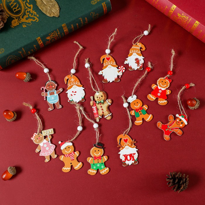 Decorațiuni pentru pom NY Wooden Gingerbread