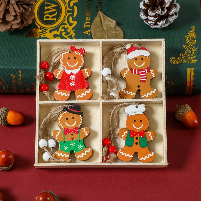 Decorațiuni pentru pom NY Wooden Gingerbread