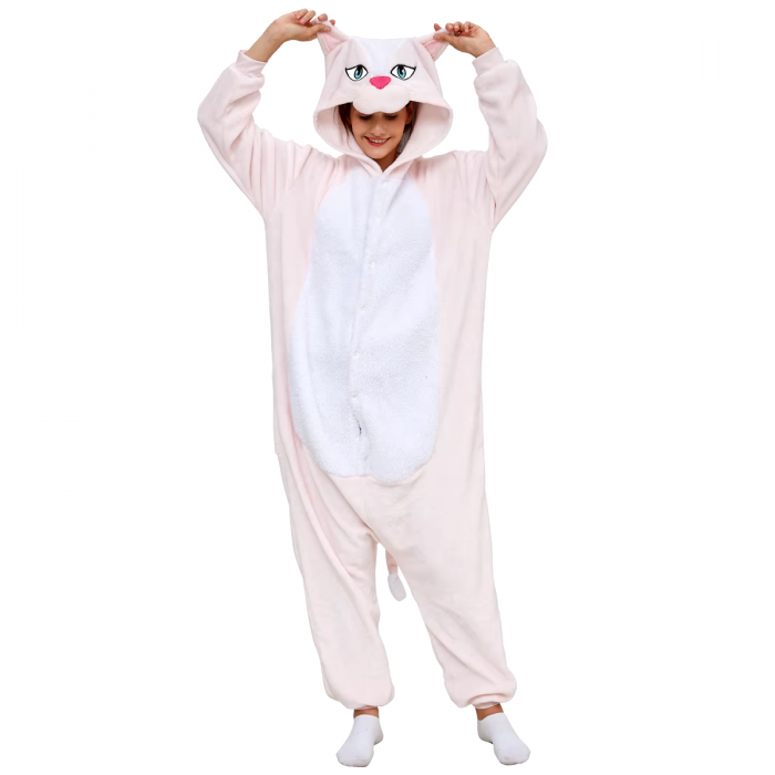 Kigurumi Copii Pisica Roz