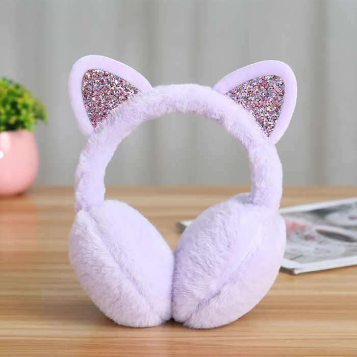 Căști de iarnă Shiny Cat
